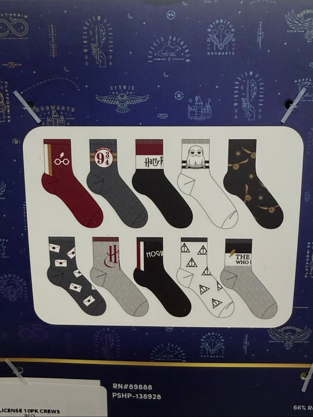 Warner Bros. Harry Potter Shortie Crew Socks - Red, Gray & Black